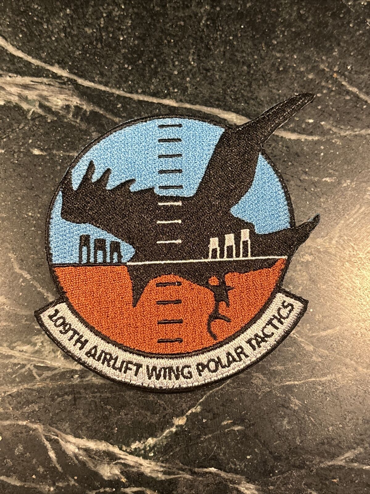 109th PATCH VELKRO RARE Airlift Wing SQUADRON TACTICAL Polar Tactics Morale
