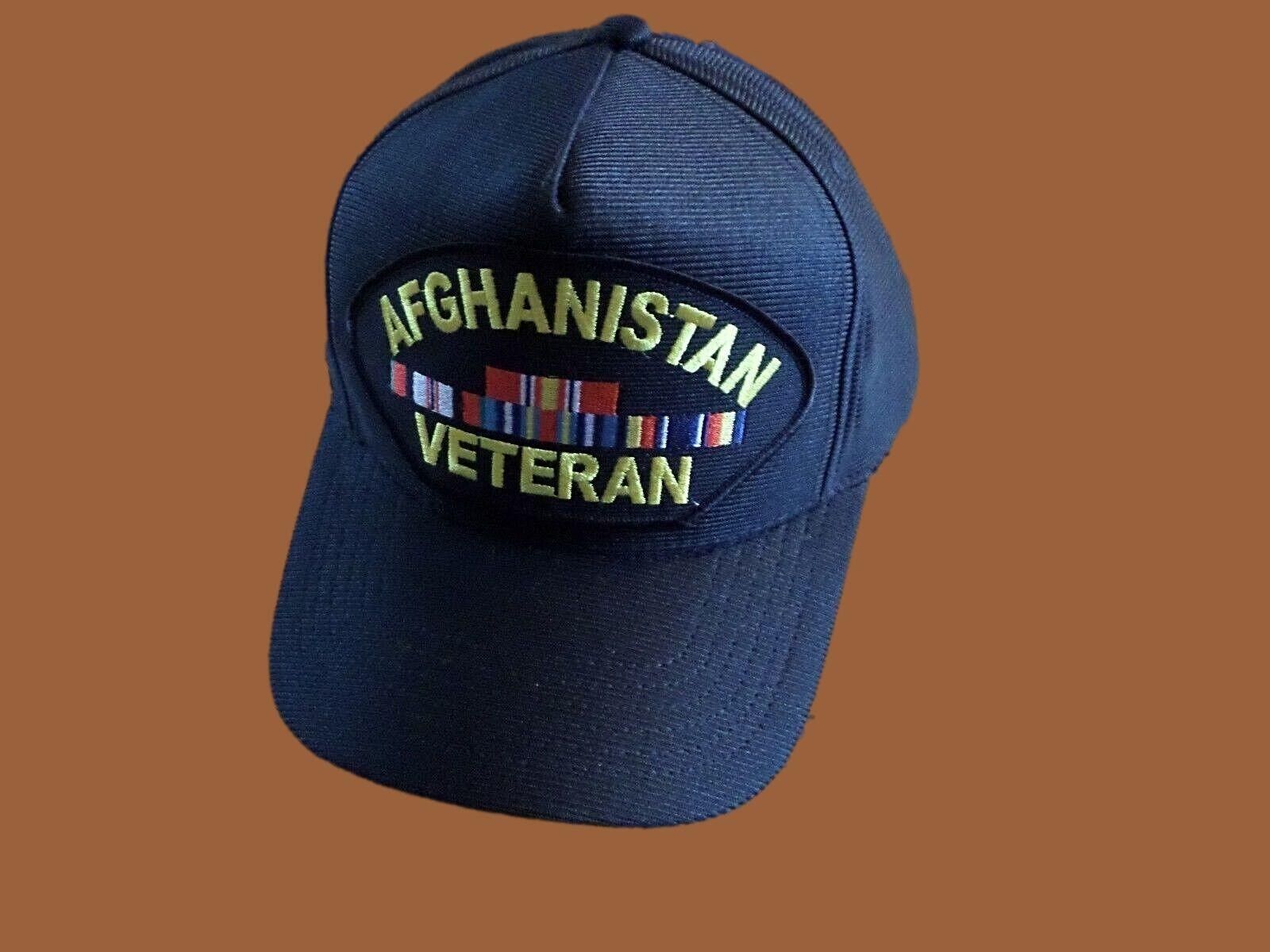 AFGHANISTAN WAR VETERAN HAT U.S MILITARY OFFICIAL BALL CAP U.S.A MADE