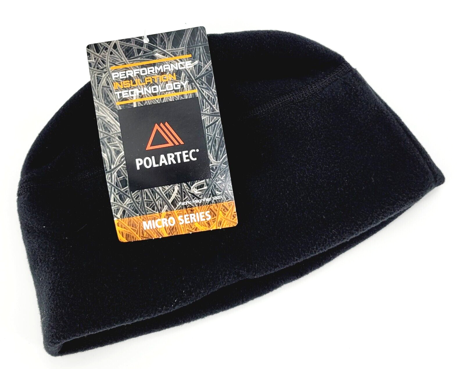 Polartec Micro Series Fleece Beanie Cap BLACK Made in USA No-Pill Military PT