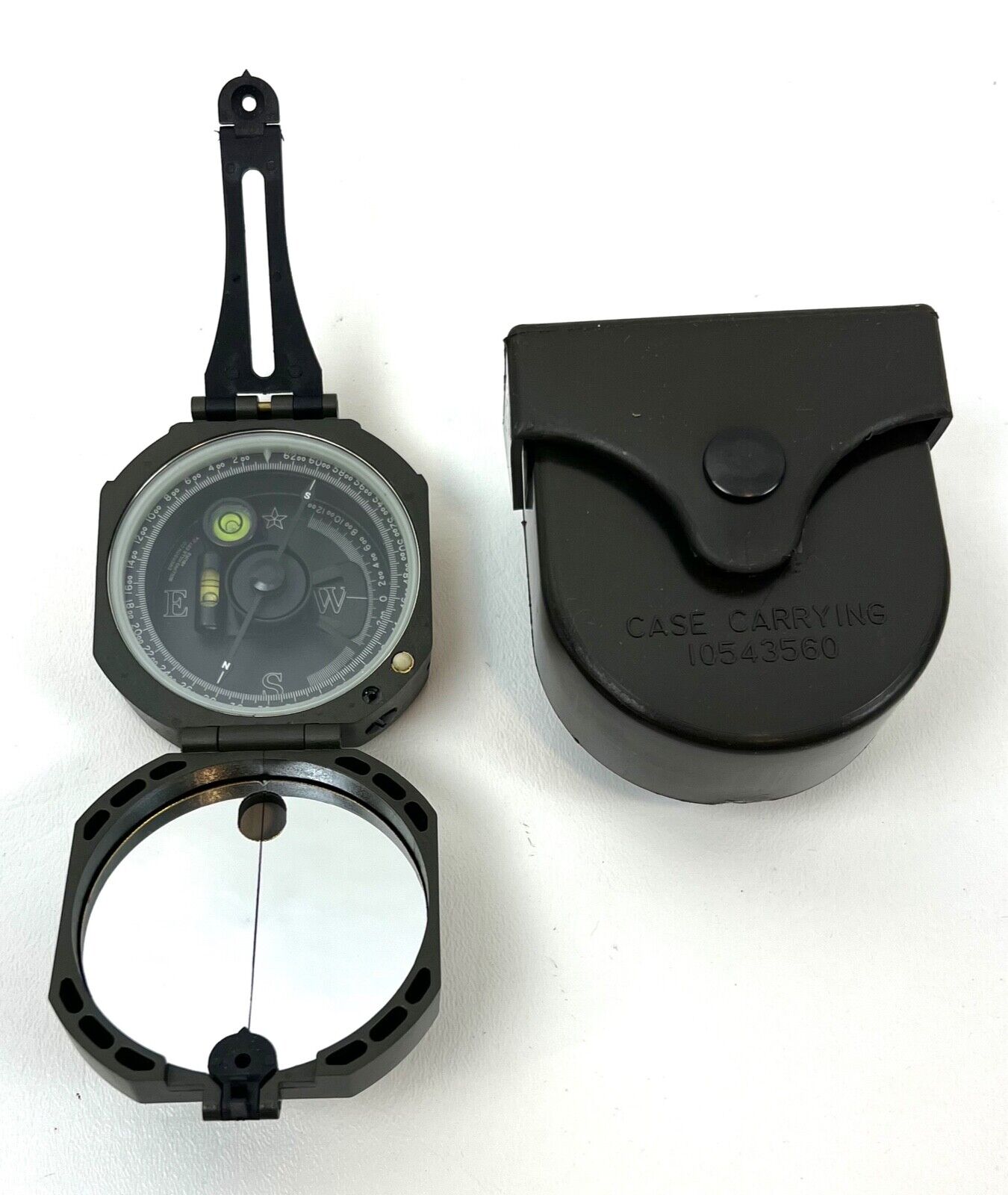 New US Army Military M2 Unmounted Magnetic Compass w/Case Dated 05/2010
