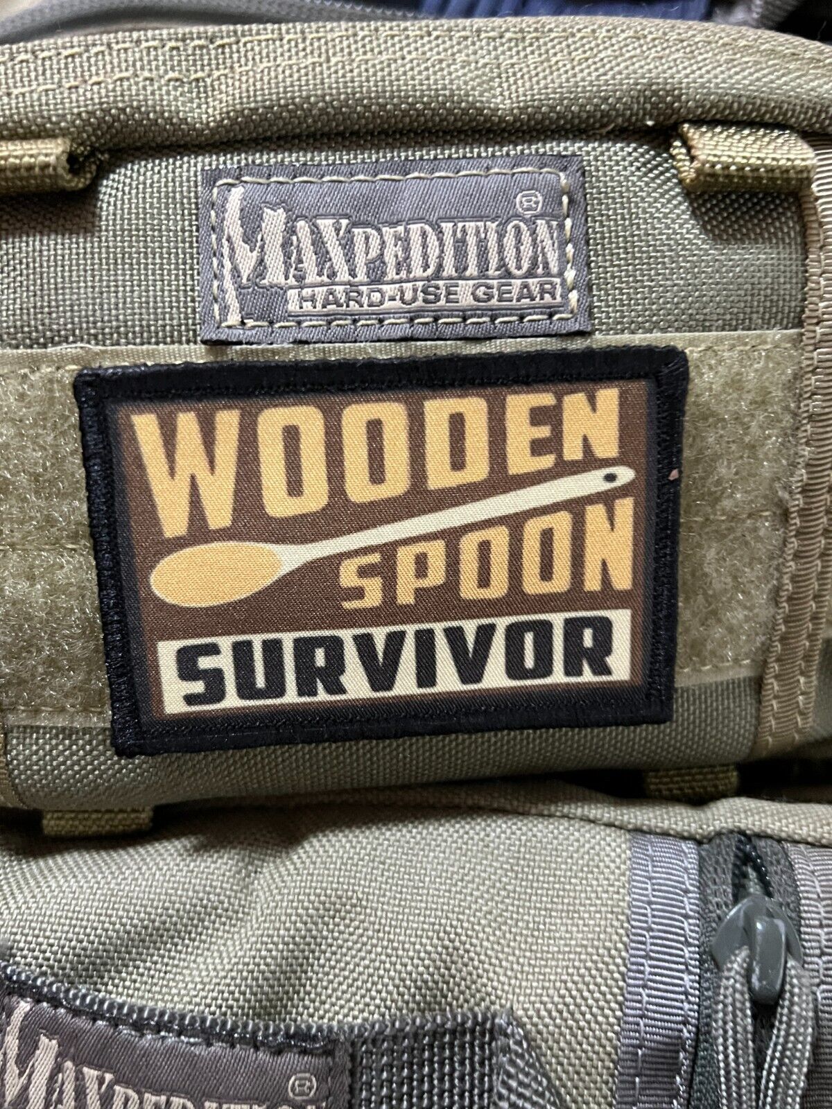 Wooden Spoon Survivor Morale Patch Tactical Military Army Badge USA