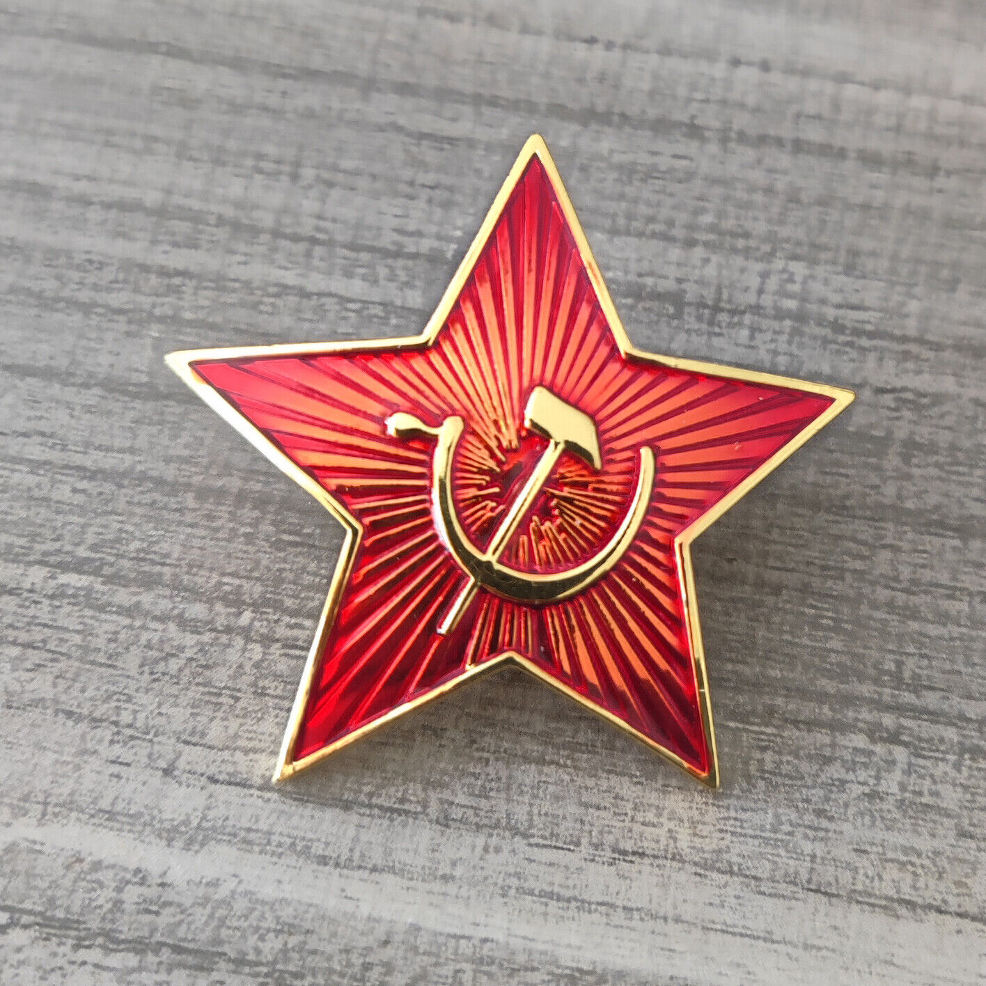 WWII WW2 Soviet Union Badge Insignia Star Cap Hat