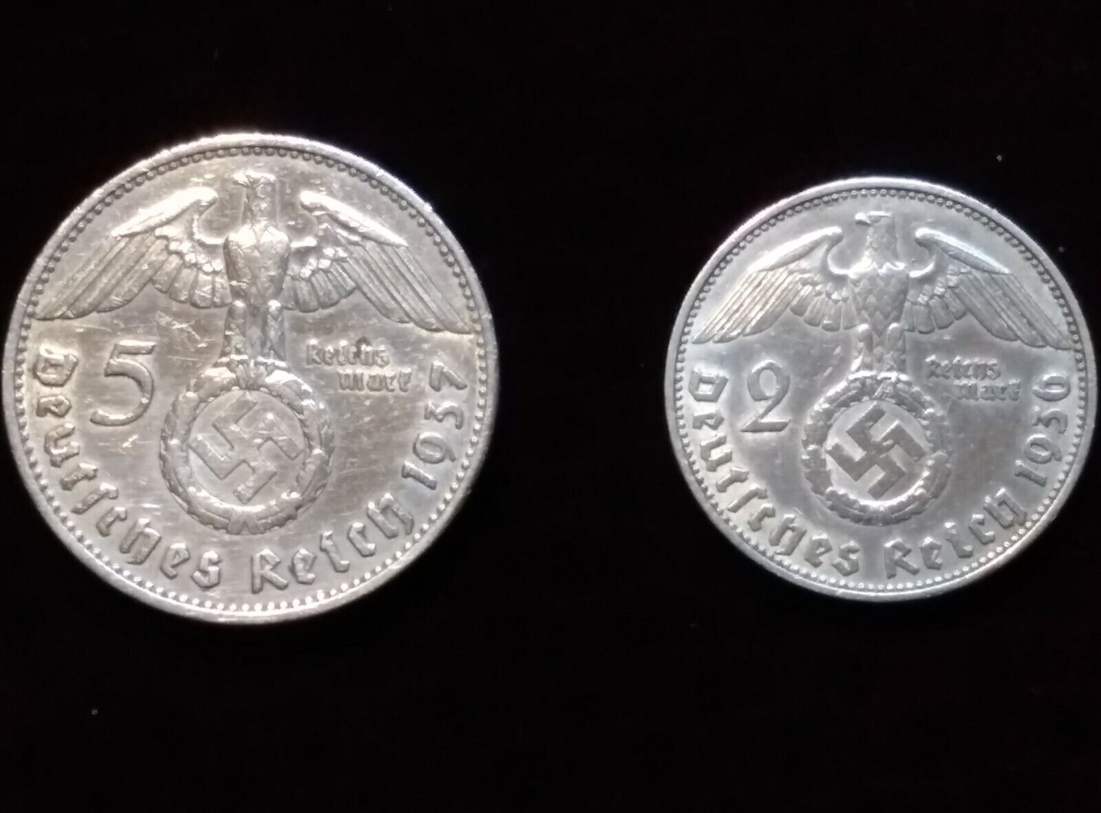  WW2 German Silver Reichsmarks