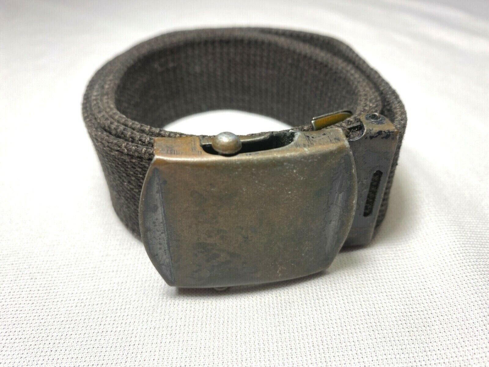 US Army Officer Waist Trousers Belt WW2 Named Black Painted Buckle SpecOps?