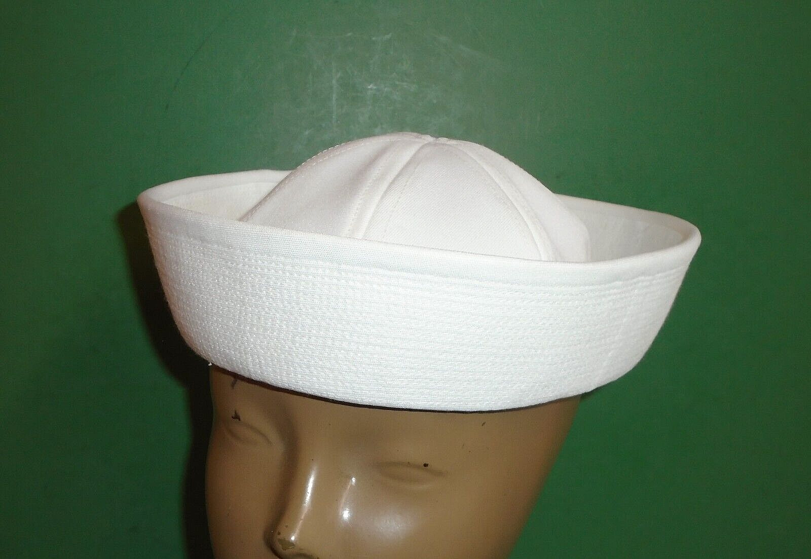 US Navy Enlisted White Dixie Cup Cap Hat Type III USN Sailor Size 7-1/4 22-3/4