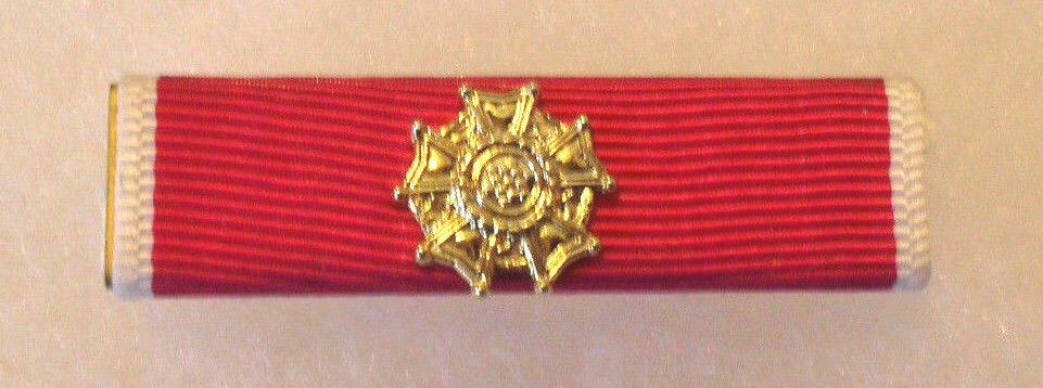 WWII TO PRESENT LEGION OF MERIT RIBBON BAR W/GILT OFFICER DEVICE UNMOUNTED