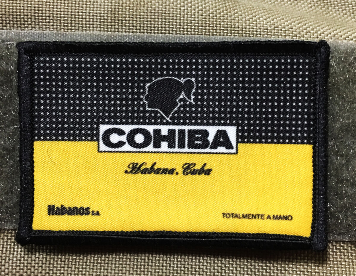 Cohiba Cigar Label Morale Patch Tactical ARMY Hook Military USA Badge Flag