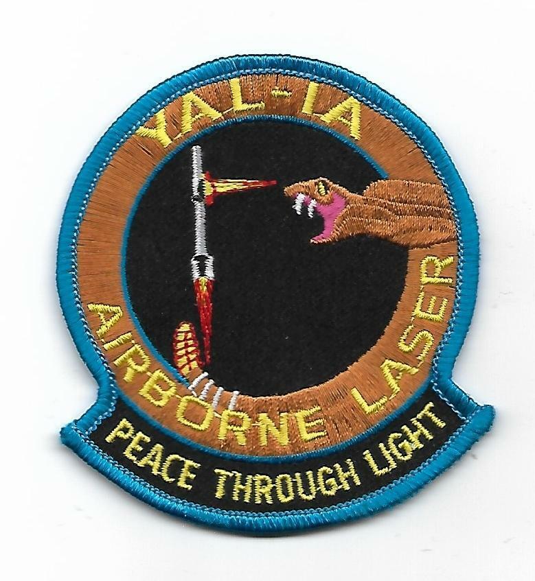 USAF 452nd FTS YAL-1A AIRBORNE LASER patch YAL-1A AIRBORNE LASER PROGRAM
