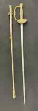 CIVIL WAR era sword with brass handle and scabbard,  WILLIAM OVERSON picture
