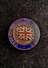 Genuine WW1 Comrades of the Great War Enamelled Lapel Badge British Military picture