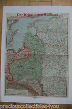 PAASCHES´S WWI WW1 MAP WESTERN FRONT ITALY BELGIUM VERDUN RUSSIA EASTERN # 5 picture