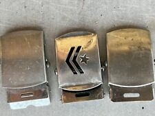 3 Military Dress Belt Buckles - Unknown Year  picture