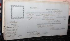 Import Certificate 1804 Marblehead Autograph Benjamin Lincoln Washington's Aide picture