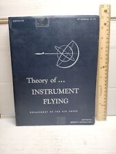 Rare 1938 Theory Of Instrument Flying USAF Air Force Book  picture